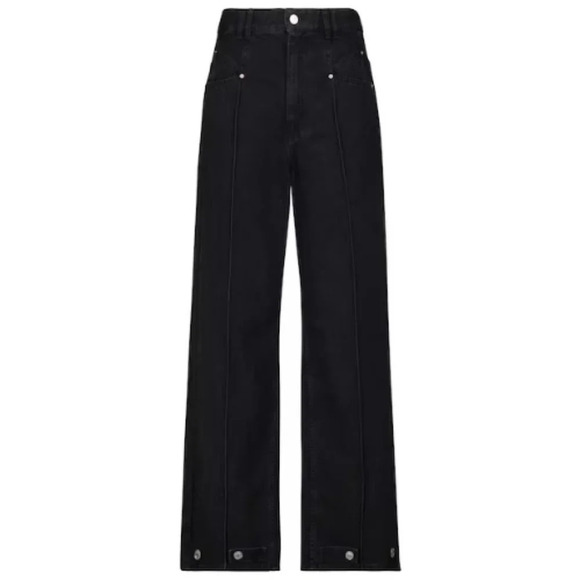 New! Isabel Marant Darlezi high-rise wide-leg jeans 30370 - Picture 3 of 16